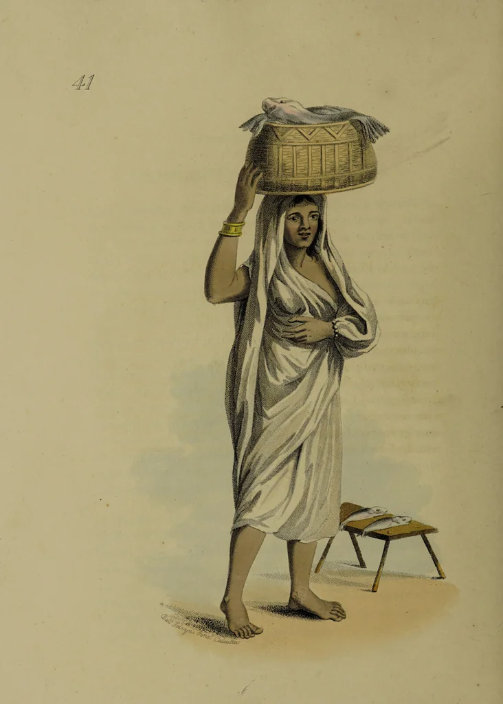 An illustration from The costume of Indostan, elucidated by sixty coloured engravings; with descriptions in English and French, taken in the years 1798 and 1799 / By Balt. Solvyns., 1804, leaf 180