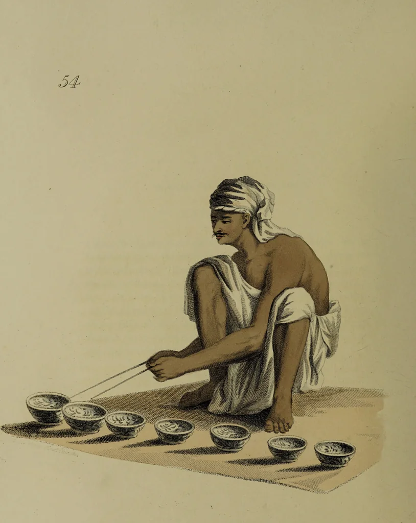 An illustration from The costume of Indostan, elucidated by sixty coloured engravings; with descriptions in English and French, taken in the years 1798 and 1799 / By Balt. Solvyns., 1804, leaf 230