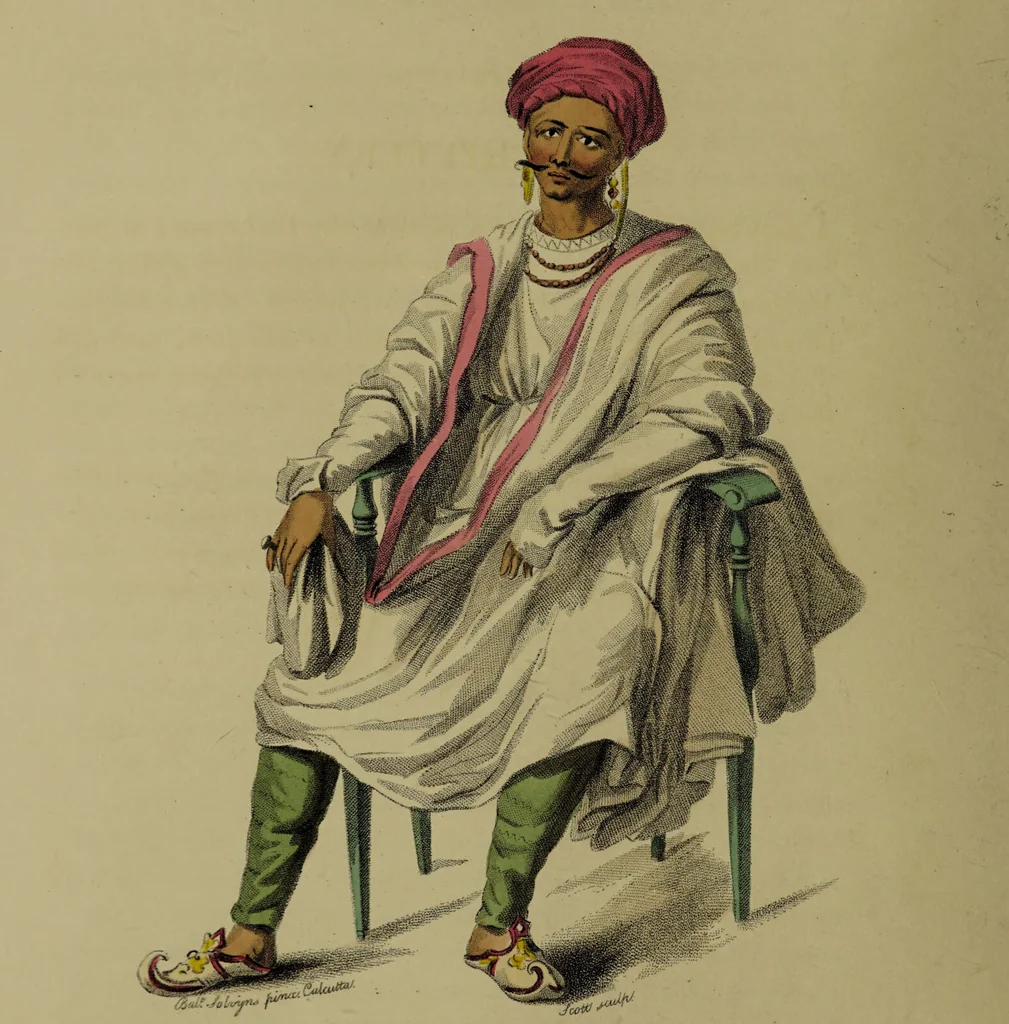An illustration from The costume of Indostan, elucidated by sixty coloured engravings; with descriptions in English and French, taken in the years 1798 and 1799 / By Balt. Solvyns., 1804, leaf 24