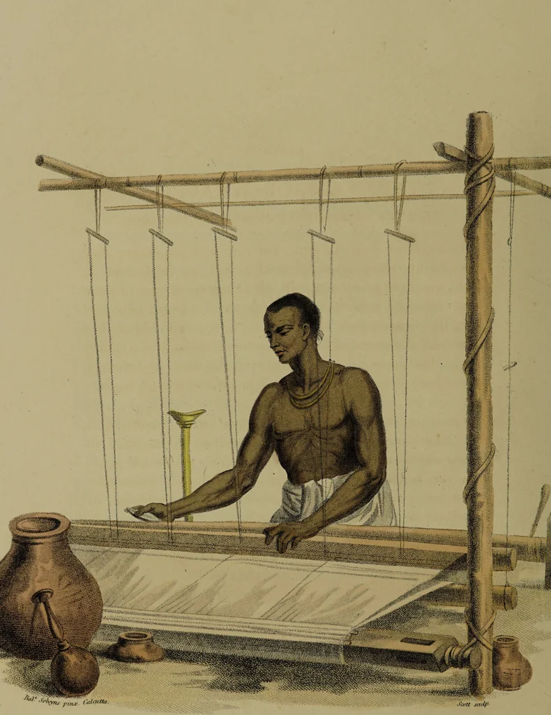 An illustration from The costume of Indostan, elucidated by sixty coloured engravings; with descriptions in English and French, taken in the years 1798 and 1799 / By Balt. Solvyns., 1804, leaf 40