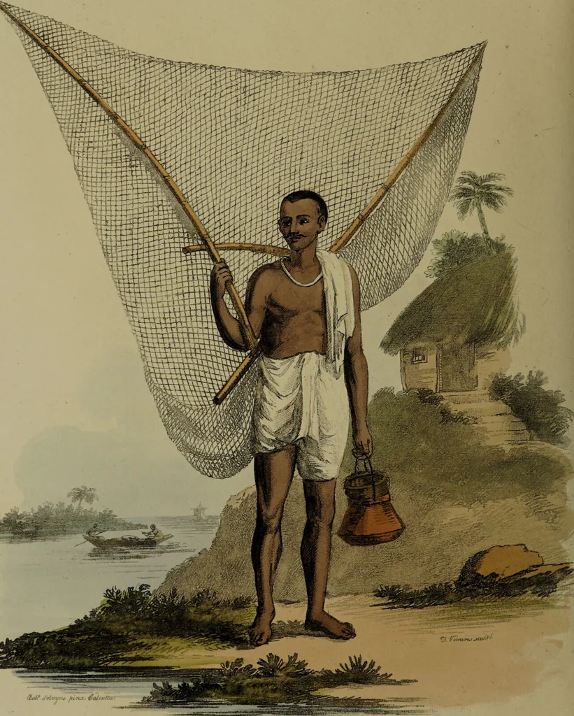 An illustration from The costume of Indostan, elucidated by sixty coloured engravings; with descriptions in English and French, taken in the years 1798 and 1799 / By Balt. Solvyns., 1804, leaf 52