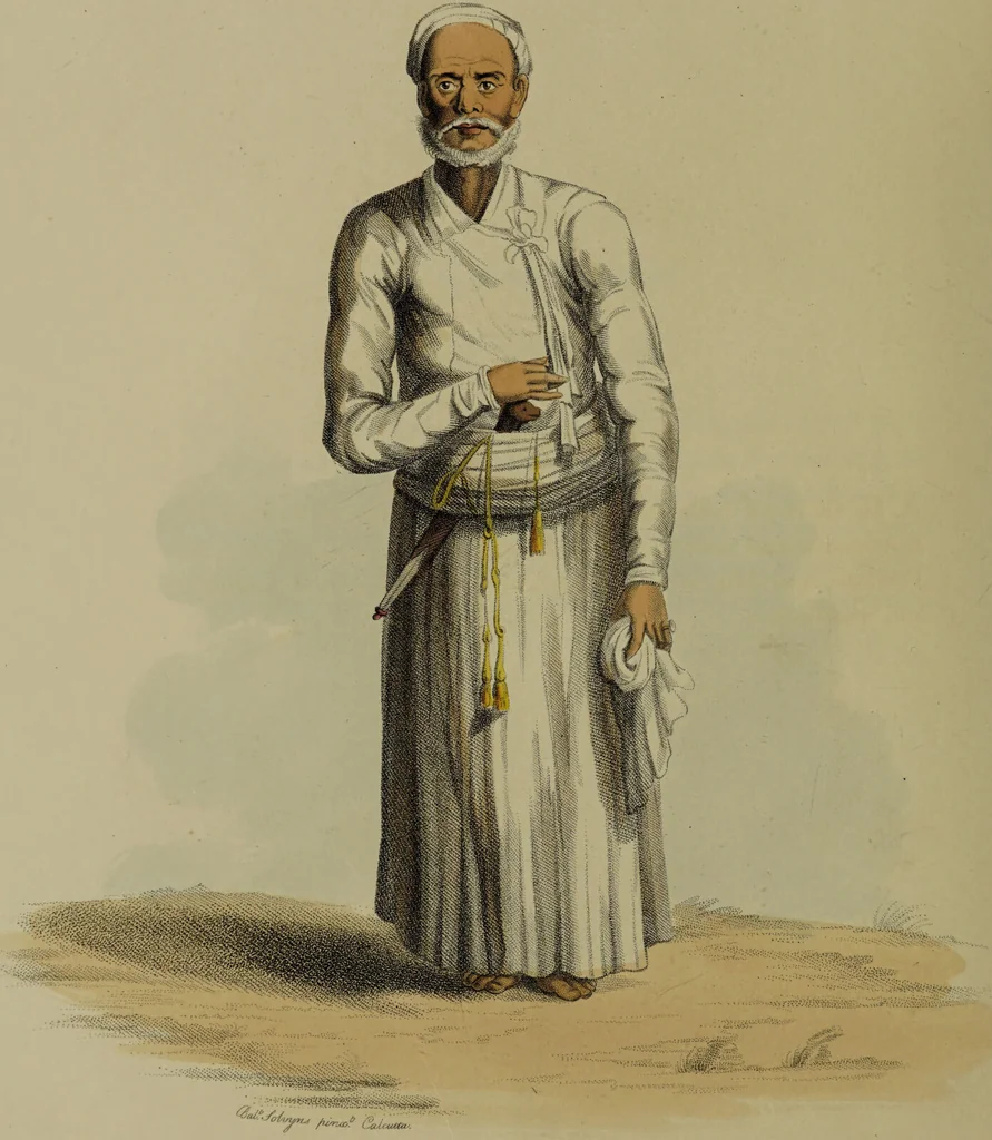 An illustration from The costume of Indostan, elucidated by sixty coloured engravings; with descriptions in English and French, taken in the years 1798 and 1799 / By Balt. Solvyns., 1804, leaf 72
