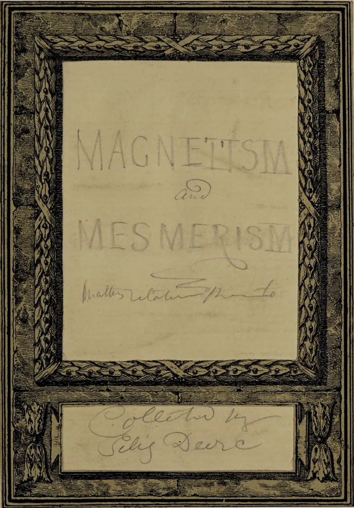 An illustration from Magnetism and mesmerism. Matters relating thereto / Collected by Giles Deere [?]., 1840, leaf 5