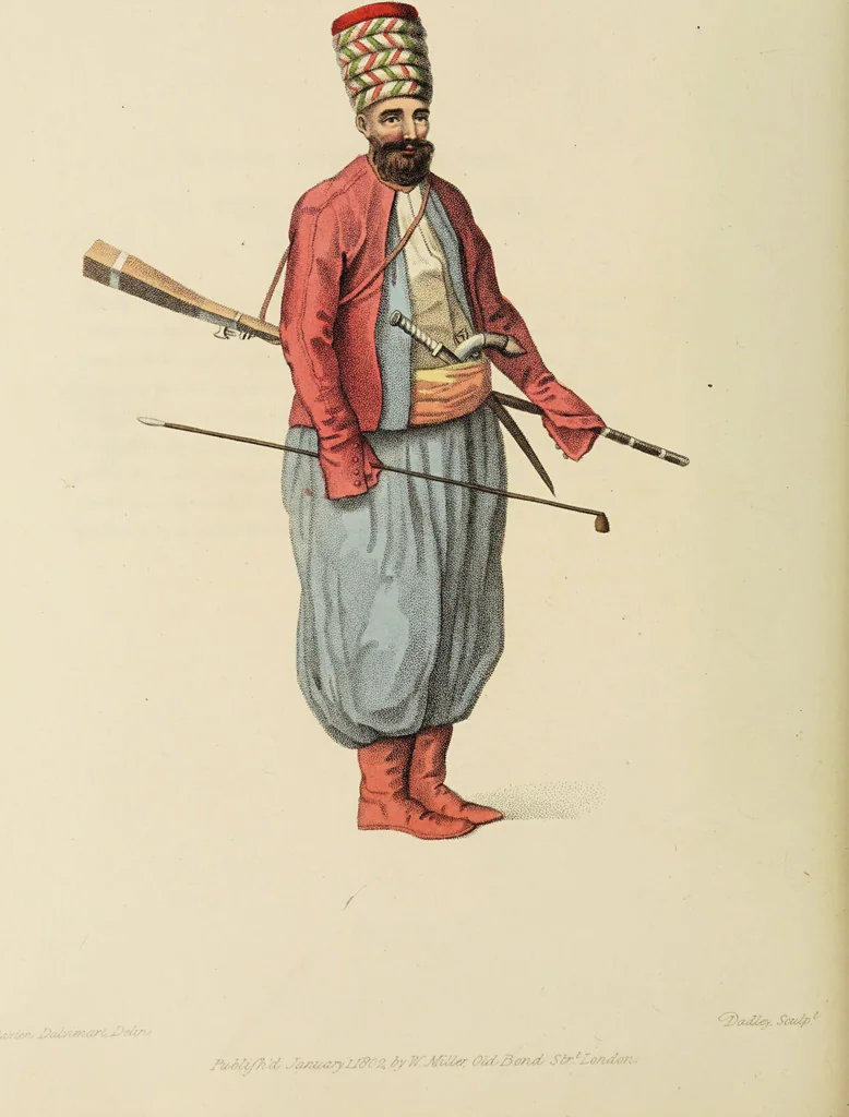 An illustration from The costume of Turkey / illustrated by a series of engravings; with descriptions in English and French., 1802, leaf 184
