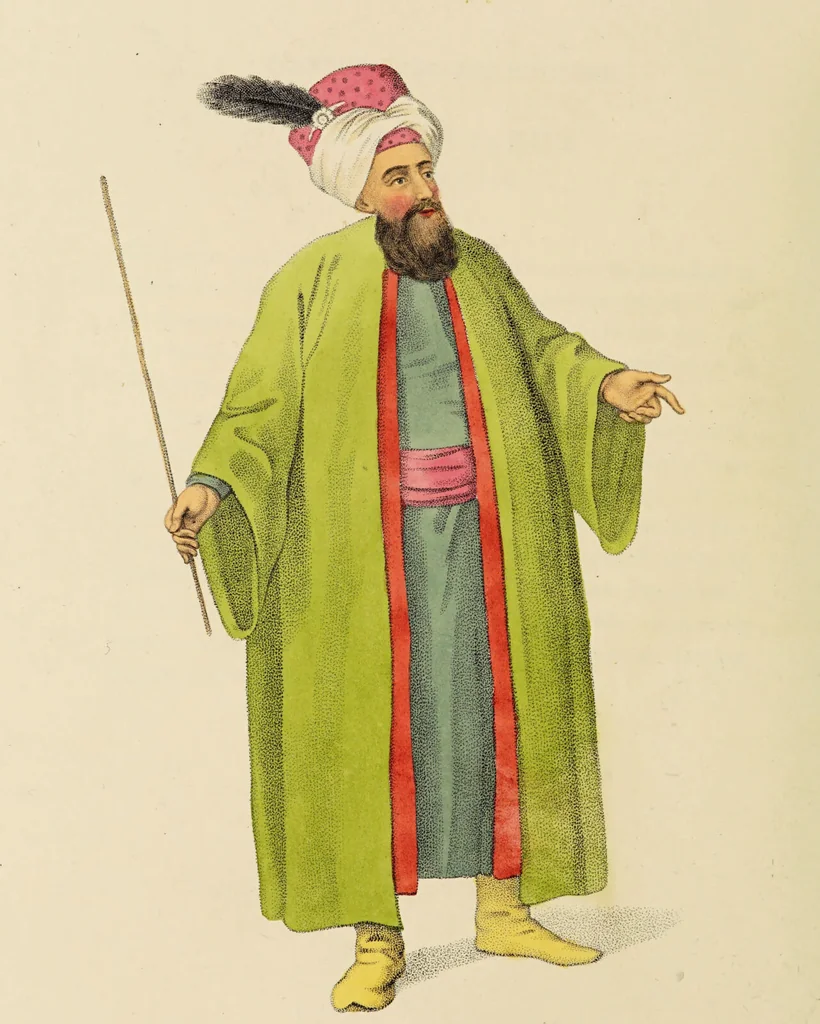 An illustration from The costume of Turkey / illustrated by a series of engravings; with descriptions in English and French., 1802, leaf 208
