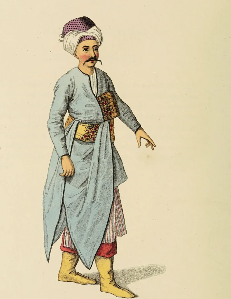 An illustration from The costume of Turkey / illustrated by a series of engravings; with descriptions in English and French., 1802, leaf 216