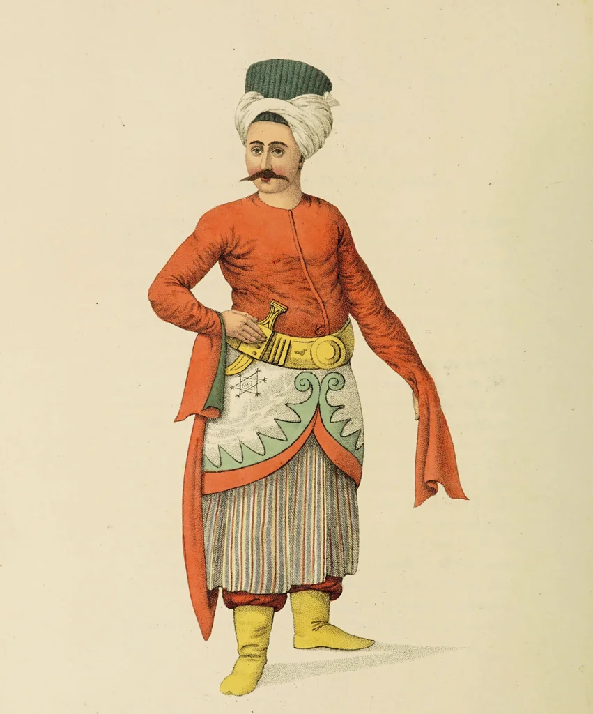 An illustration from The costume of Turkey / illustrated by a series of engravings; with descriptions in English and French., 1802, leaf 44