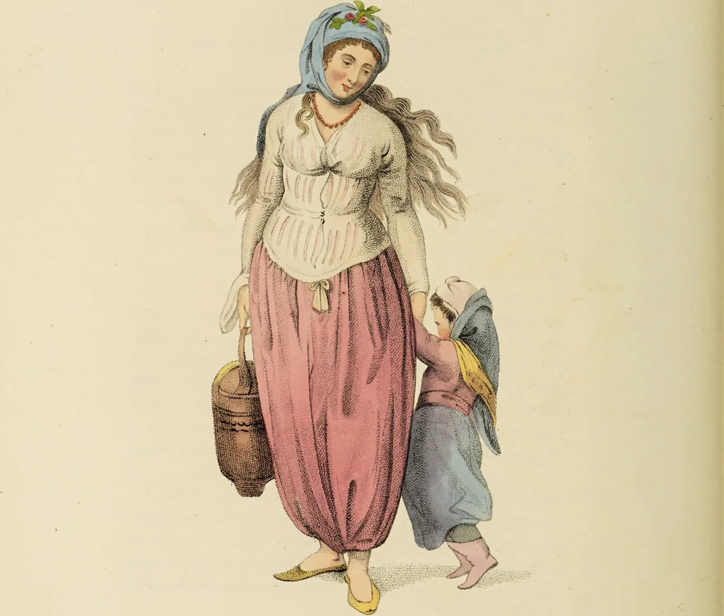 An illustration from The costume of Turkey / illustrated by a series of engravings; with descriptions in English and French., 1802, leaf 64