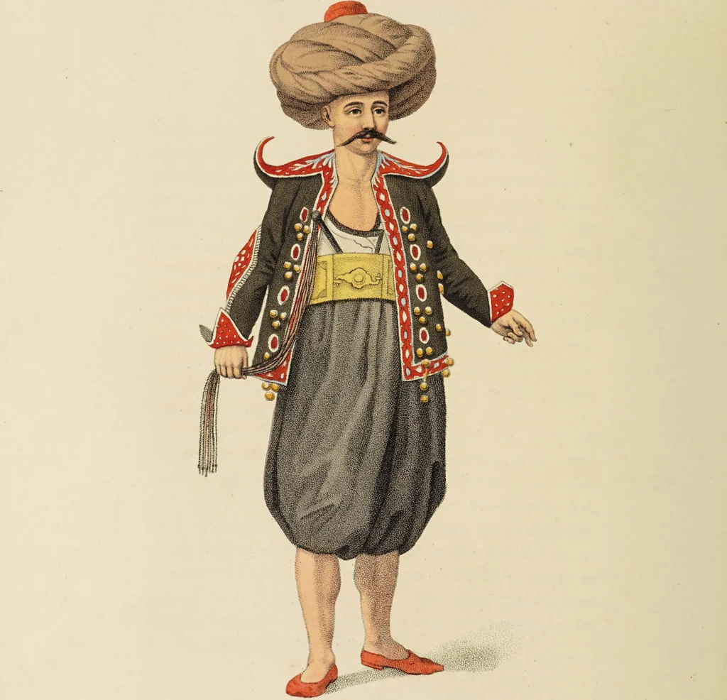 An illustration from The costume of Turkey / illustrated by a series of engravings; with descriptions in English and French., 1802, leaf 92