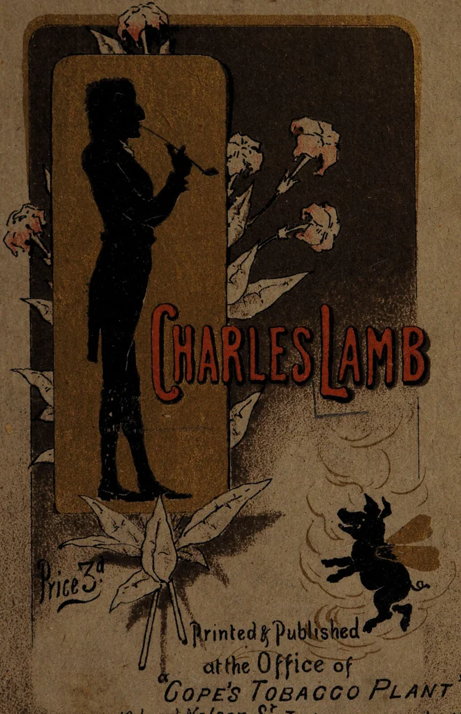 An illustration from Charles Lamb, in pipefuls / selected and arranged by Walter Lewin., 1890, leaf 1