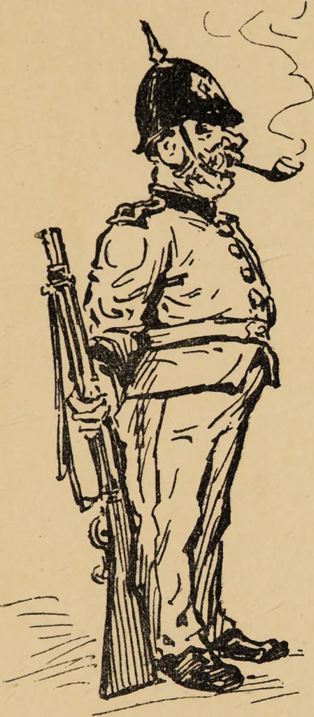 An illustration from Charles Lamb, in pipefuls / selected and arranged by Walter Lewin., 1890, leaf 75