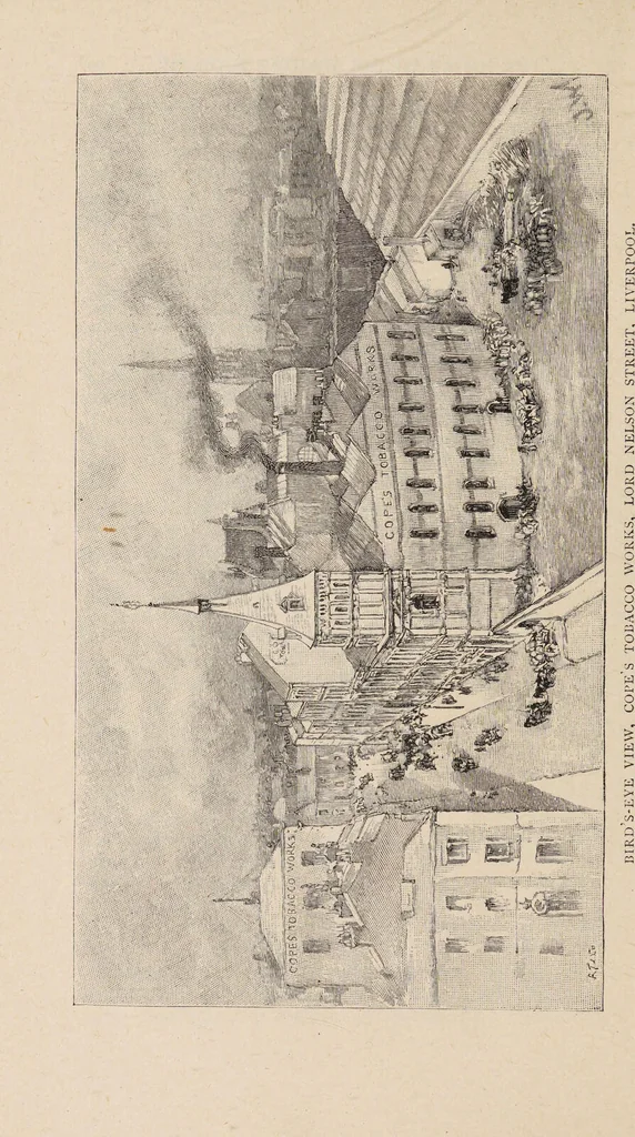 An illustration from The story of Sir Walter Ralegh : and A day in a tobacco factory / by Joseph Hatton ; illustrated by John Wallace., 1893, leaf 58