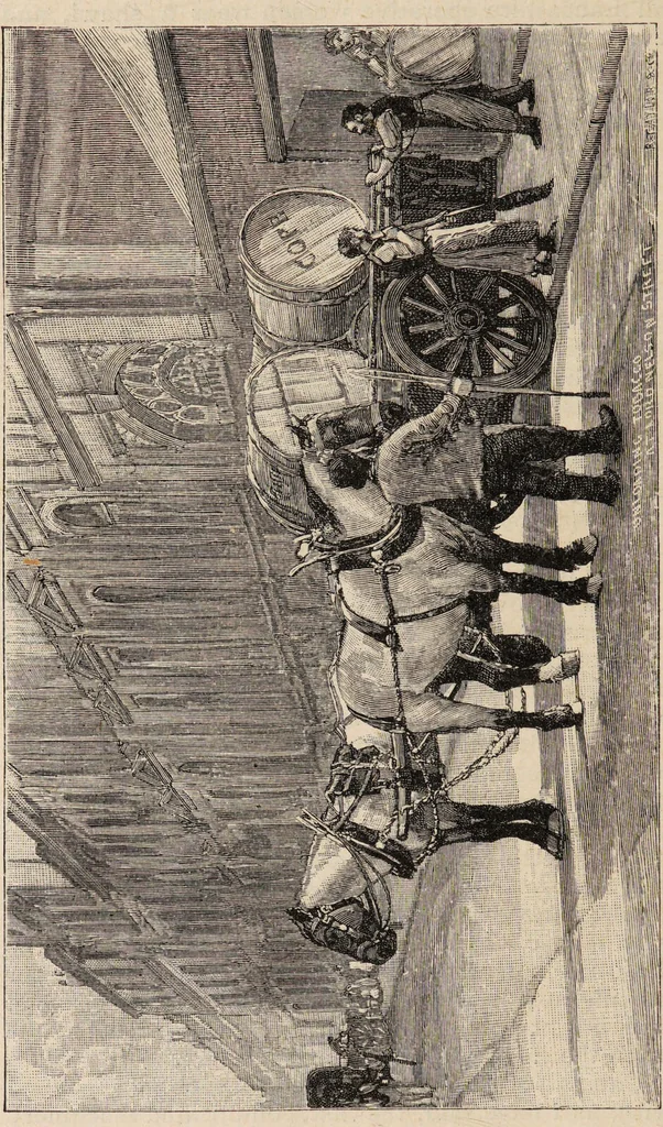 An illustration from The story of Sir Walter Ralegh : and A day in a tobacco factory / by Joseph Hatton ; illustrated by John Wallace., 1893, leaf 68