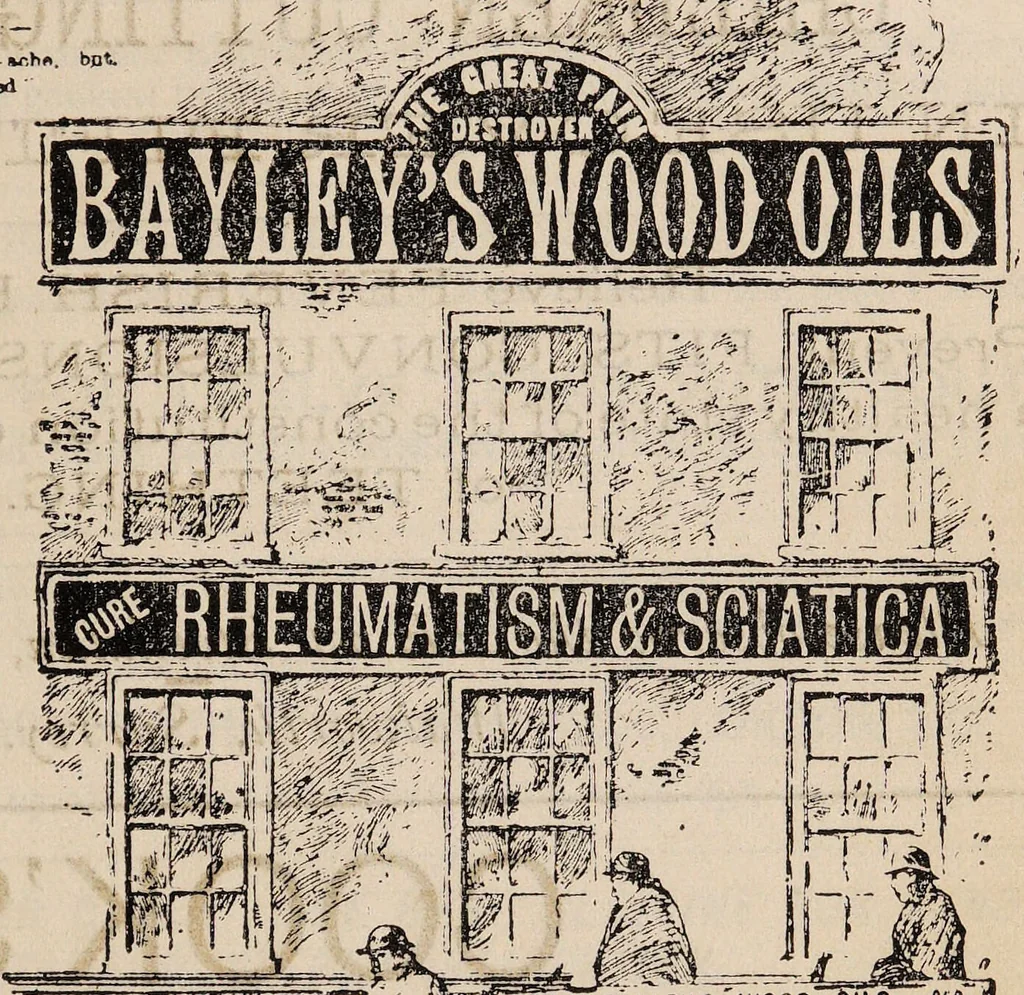 An illustration from Drane & Co.'s price list : drugs, patent medicines, herbs, toilet and nursery requisites, perfumery, surgical instruments, teas, &c., &c. : for cash only... / Drane & Co., 1891, leaf 23