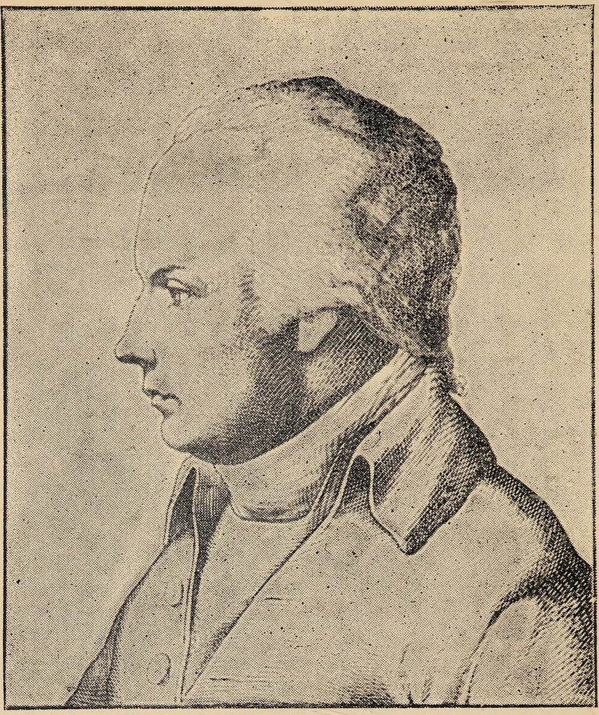 An illustration from Life of Dr. Franc̦ois Joseph Gall : craniologist and founder of phrenology / by Miss Jessie A. Fowler, F.A.I., co-editor of "The phrenological magazine"; "The phrenological dictionary"; and "Phrenology proved"., 1896, leaf 8