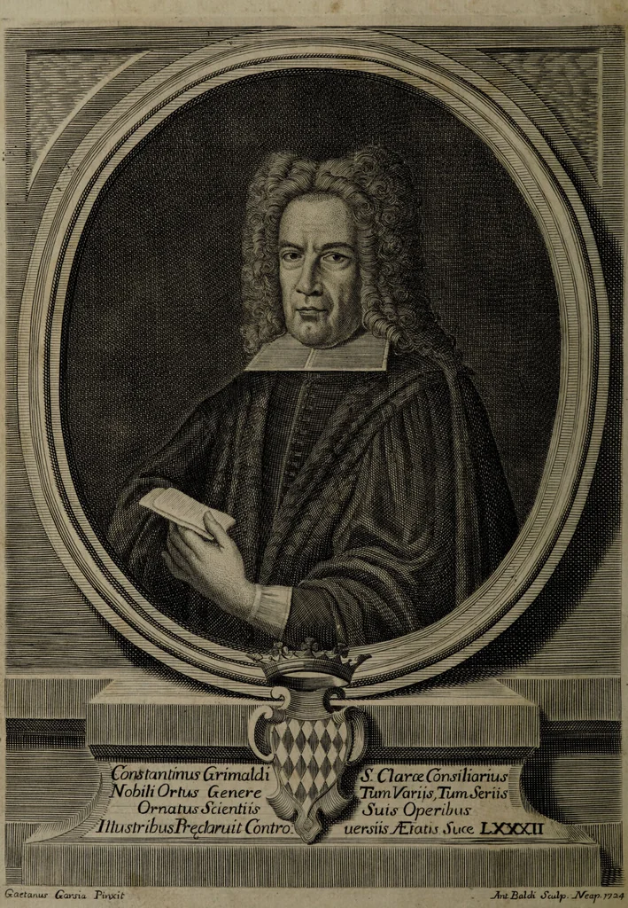 An illustration from Dissertazione in cui si investiga quali sieno le operazioni che dependono dalla magia diabolica e qvali qvelle che derivano dalle magie artificiale e naturale, e qual cautela si ha da usare nella malagevolezza di discernerle / di Costantino Grimaldi. [Edited by Ginesio Grimaldi]., 1751, leaf 6