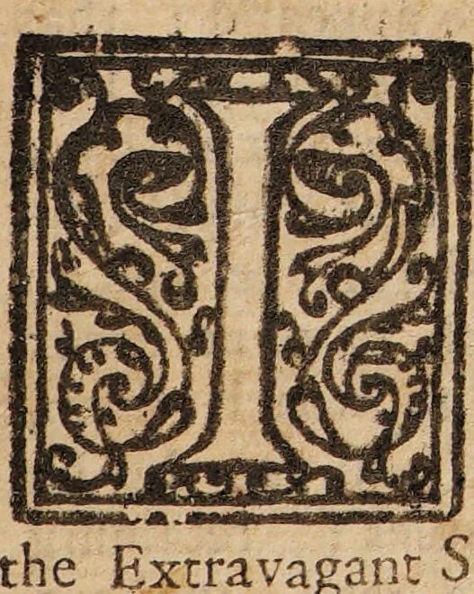 An illustration from A history of the ridiculous extravagancies of Monsieur Oufle / occasioned by his reading books treating of magick, the black art, dæmoniacks, conjurers, of elves, fairies, of dreams, the philosopher's-stone, judicial astrology, with notes containing a multitude of quotations out of those books, which have either caused such extravagant imaginations, or may serve to cure them. Written originally in French, by the Abbot B-----, and now tr. into English., 1711, leaf 13