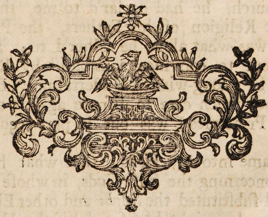 An illustration from The Count de Gabalis: being a diverting history of the Rosicrucian doctrine of spirits, viz. slyphs, salamanders, gnomes, and dæmons; shewing their various influences upon human bodies. Done from the Paris edition. To which is prefixed, Monsieur Bayle's account of this work: and of the sect of Rosicrucians ... / [ Villars]., 1714, leaf 41