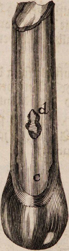 An illustration from Nützliche Versuche und Bemerkungen aus dem Reiche der Natur, allen Erz- und Naturkündigern, Bergwerksverwandten, wie auch denen Liebhabern der Alchemie zum Gebrauch und Nuzen herausgegeben / [Anon]., 1760, leaf 110