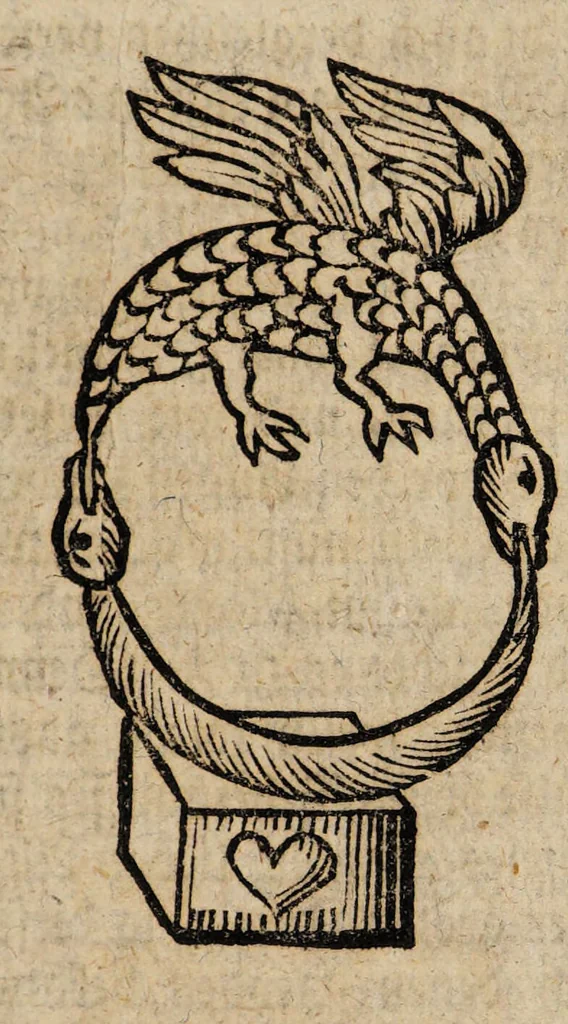 An illustration from R. Abrahami Eleazaris Uraltes chymisches Werk, welches ehedessen von dem Autore Theils in lateinischer und arabischer, Theils auch in chaldäischer und syrischer Sprache geschrieben, nachmahls von einem Anonymo in unsere deutsche Muttersprache übersetzet. Nun aber nebst zugehörigen Kupfern, Figuren ... ingleichen einigen philosophischen Regeln von dem Steine der Weisen zu Nutz und Gebrauch aller Liebhaber der edlen Hermetischen Philosophie, in II. Theilen zum öffentlichen Druck befördert worden durch Iulium Gervasium Schwartzburgicum, P. M. & I. P. E / [Abraham Eleazar]., 1760, leaf 119