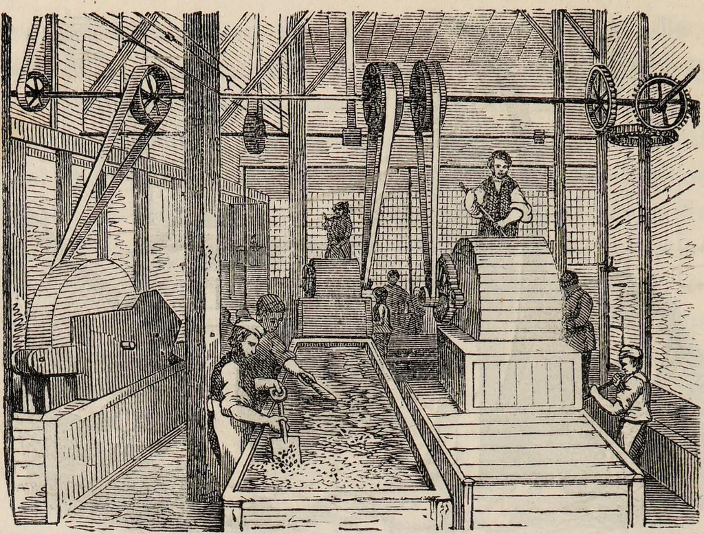 An illustration from Gutta percha, its discovery, history, and manifold uses., 1851, leaf 14