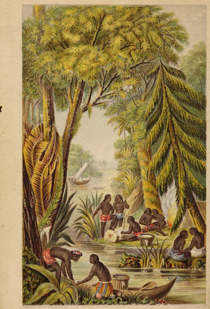 An illustration from Gutta percha, its discovery, history, and manifold uses., 1851, leaf 2