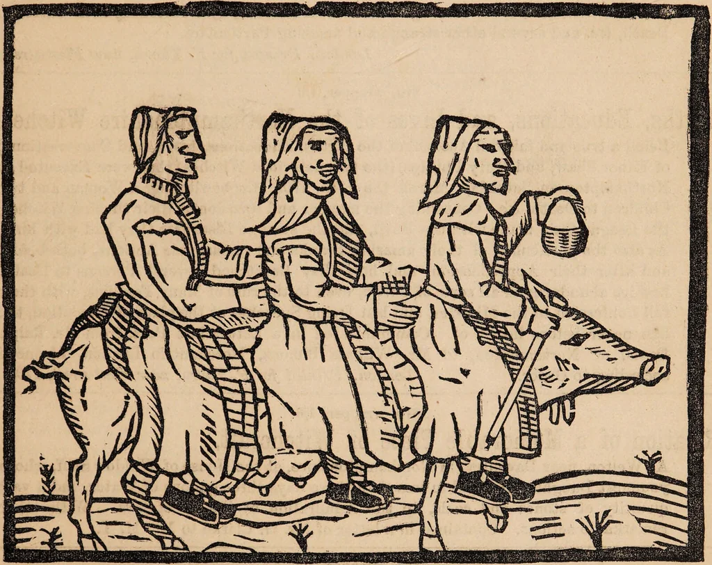 An illustration from A brief history of witchcraft : with especial reference to the witches of Northamptonshire / collected in great part from original sources., 1866, leaf 3
