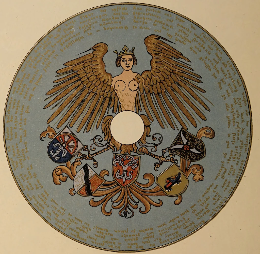 An illustration from Martin Behaim, his life and his globe / by E.G. Ravenstein ; with a facsimile of the globe printed in colours, eleven maps and seventeen illustrations., 1908, leaf 165
