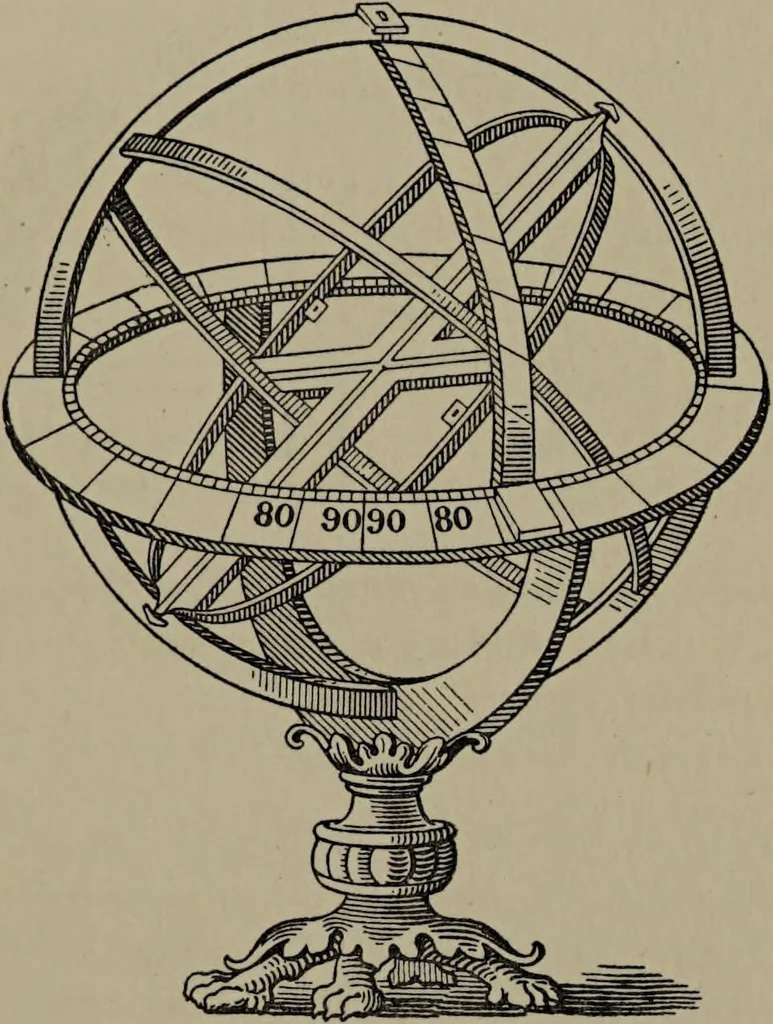An illustration from Martin Behaim, his life and his globe / by E.G. Ravenstein ; with a facsimile of the globe printed in colours, eleven maps and seventeen illustrations., 1908, leaf 34