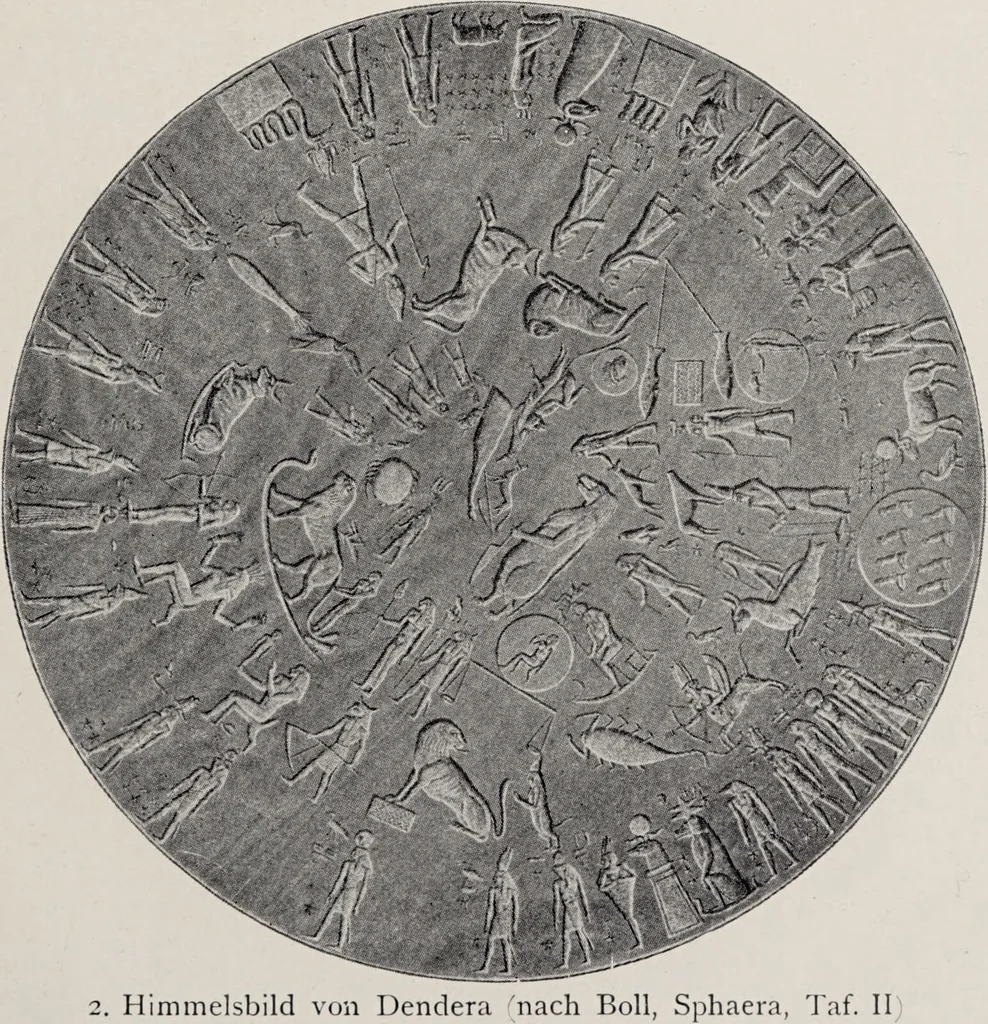 An illustration from Sternglaube und Sterndeutung : die Geschichte und das Wesen der Astrologie / unter Mitwirkung von Carl Bezold dargestellt von Franz Boll., 1926, leaf 231