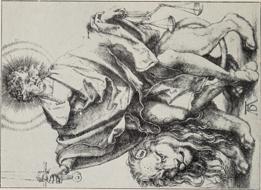 An illustration from Sternglaube und Sterndeutung : die Geschichte und das Wesen der Astrologie / unter Mitwirkung von Carl Bezold dargestellt von Franz Boll., 1926, leaf 232