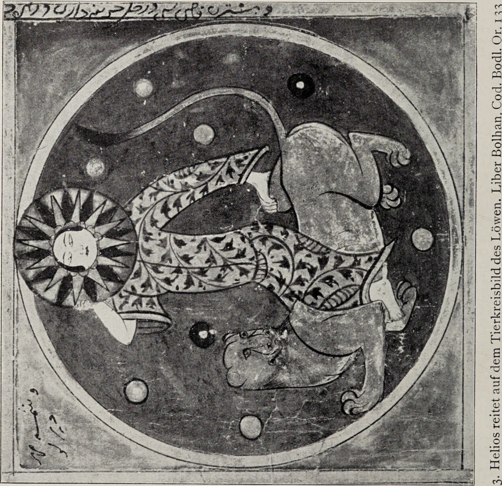 An illustration from Sternglaube und Sterndeutung : die Geschichte und das Wesen der Astrologie / unter Mitwirkung von Carl Bezold dargestellt von Franz Boll., 1926, leaf 232