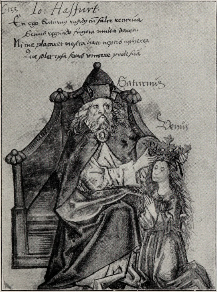 An illustration from Sternglaube und Sterndeutung : die Geschichte und das Wesen der Astrologie / unter Mitwirkung von Carl Bezold dargestellt von Franz Boll., 1926, leaf 235