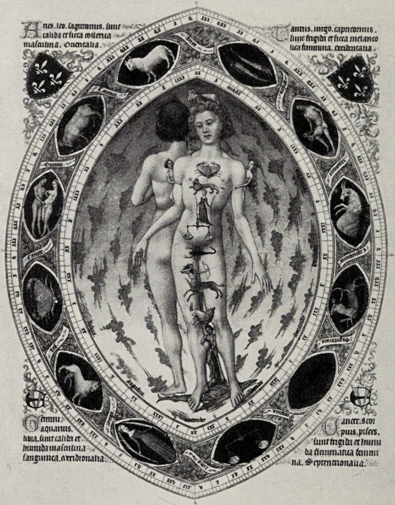 An illustration from Sternglaube und Sterndeutung : die Geschichte und das Wesen der Astrologie / unter Mitwirkung von Carl Bezold dargestellt von Franz Boll., 1926, leaf 238