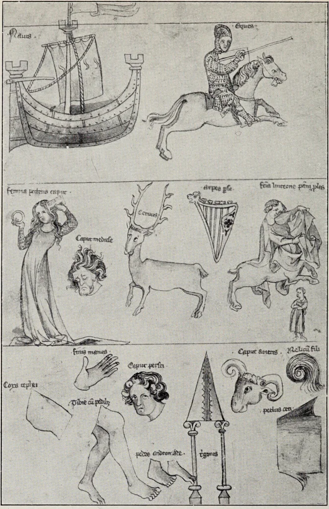 An illustration from Sternglaube und Sterndeutung : die Geschichte und das Wesen der Astrologie / unter Mitwirkung von Carl Bezold dargestellt von Franz Boll., 1926, leaf 240
