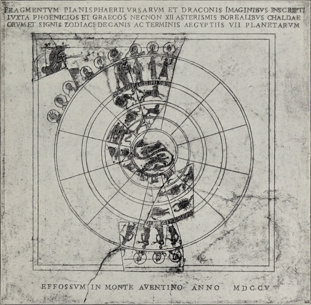 An illustration from Sternglaube und Sterndeutung : die Geschichte und das Wesen der Astrologie / unter Mitwirkung von Carl Bezold dargestellt von Franz Boll., 1926, leaf 245