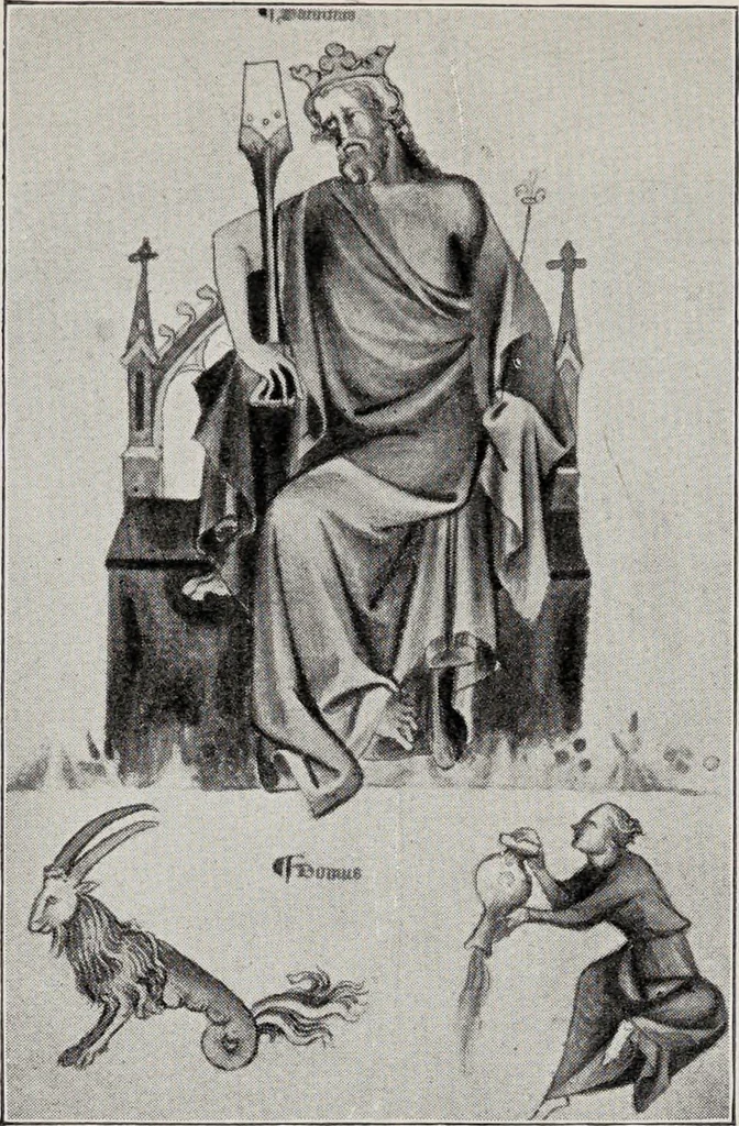 An illustration from Sternglaube und Sterndeutung : die Geschichte und das Wesen der Astrologie / unter Mitwirkung von Carl Bezold dargestellt von Franz Boll., 1926, leaf 250
