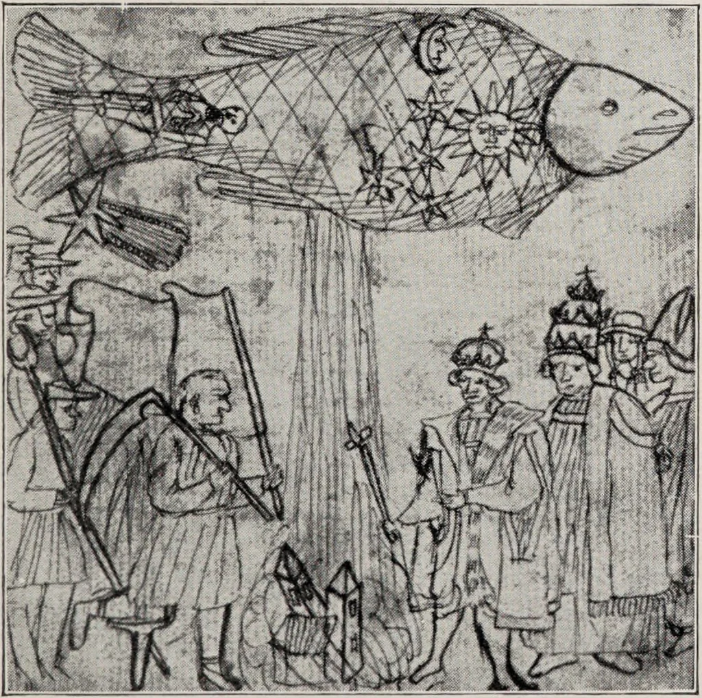 An illustration from Sternglaube und Sterndeutung : die Geschichte und das Wesen der Astrologie / unter Mitwirkung von Carl Bezold dargestellt von Franz Boll., 1926, leaf 251