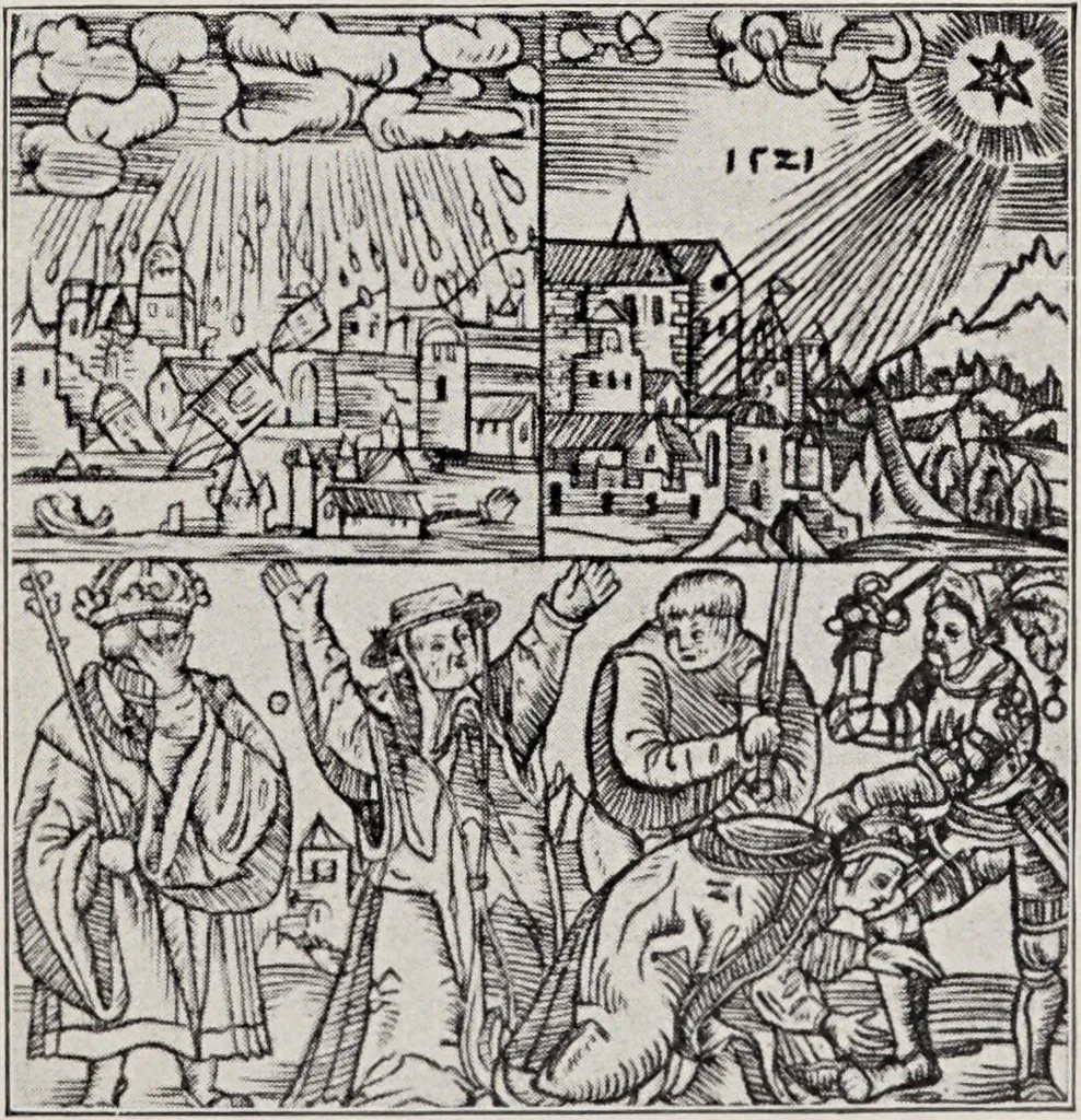 An illustration from Sternglaube und Sterndeutung : die Geschichte und das Wesen der Astrologie / unter Mitwirkung von Carl Bezold dargestellt von Franz Boll., 1926, leaf 251