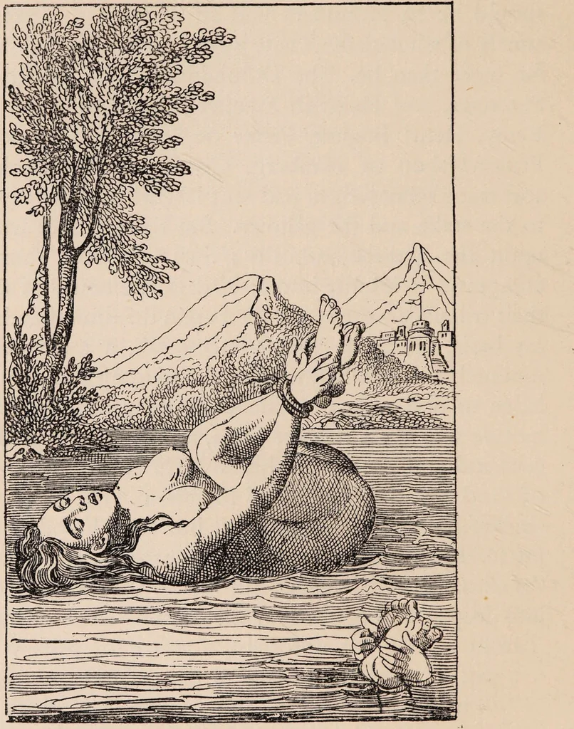 An illustration from The discovery of witches : a study of Master Matthew Hopkins, commonly call'd Witch finder generall / by the Rev. Montague Summers, together with a reprint of The discovery of witches from the rare original of 1647., 1928, leaf 52
