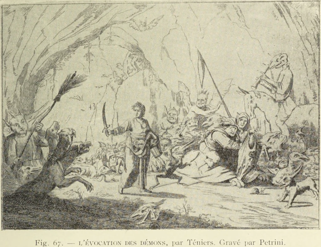 An illustration from Le musée des sorciers : mages et alchemistes / par Grillot de Givry., 1929, leaf 101
