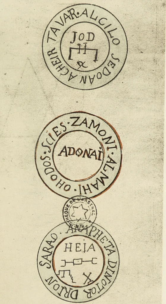 An illustration from Le musée des sorciers : mages et alchemistes / par Grillot de Givry., 1929, leaf 123
