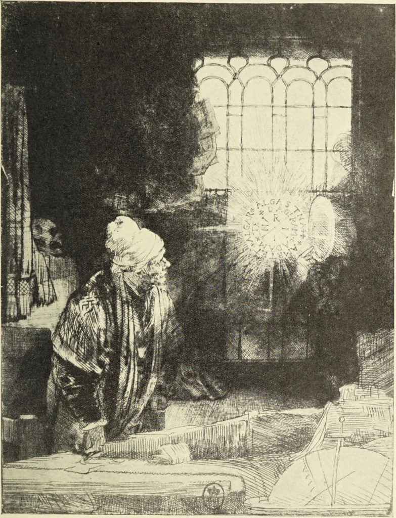 An illustration from Le musée des sorciers : mages et alchemistes / par Grillot de Givry., 1929, leaf 127