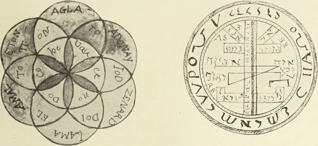 An illustration from Le musée des sorciers : mages et alchemistes / par Grillot de Givry., 1929, leaf 129