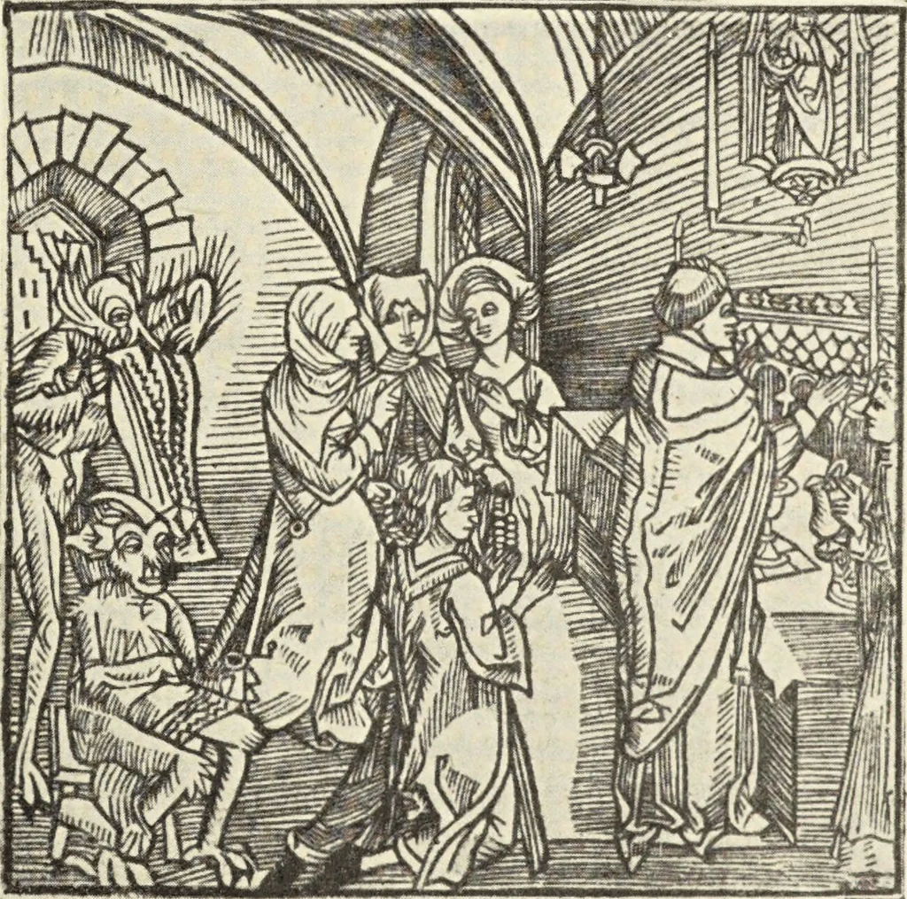An illustration from Le musée des sorciers : mages et alchemistes / par Grillot de Givry., 1929, leaf 163