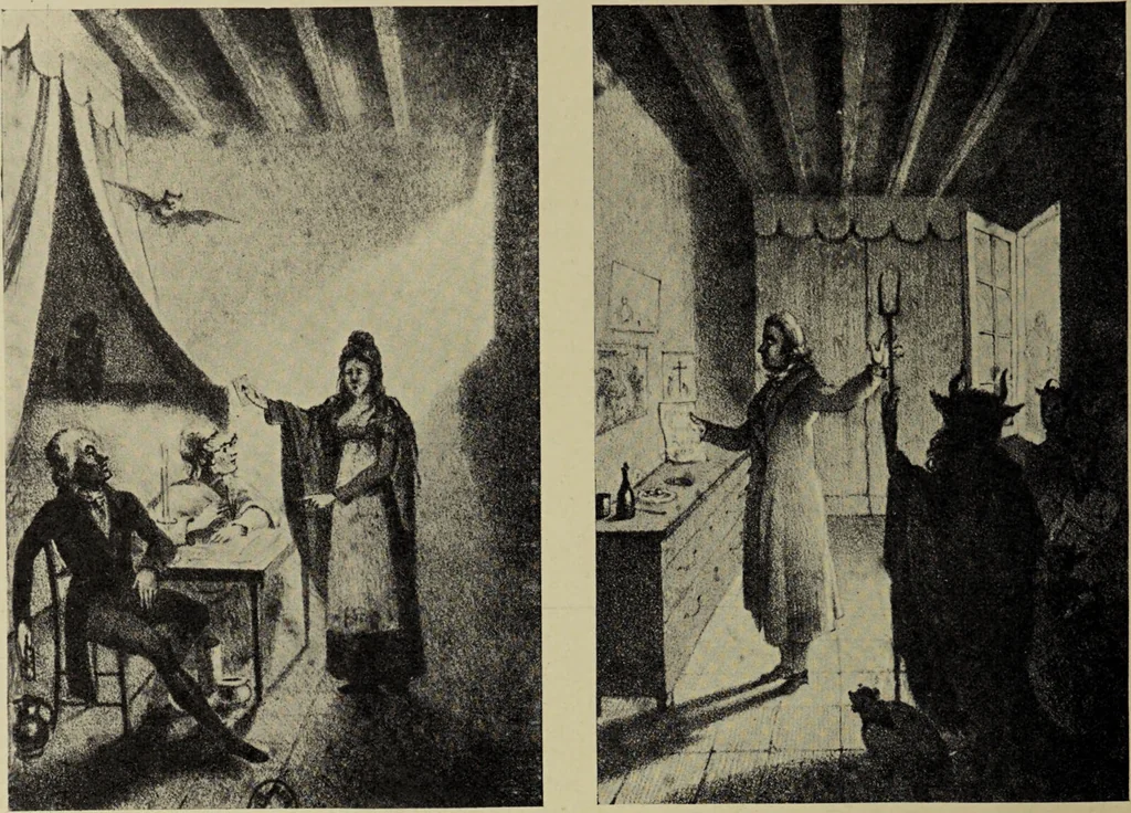 An illustration from Le musée des sorciers : mages et alchemistes / par Grillot de Givry., 1929, leaf 166
