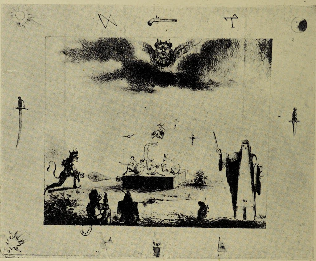 An illustration from Le musée des sorciers : mages et alchemistes / par Grillot de Givry., 1929, leaf 170