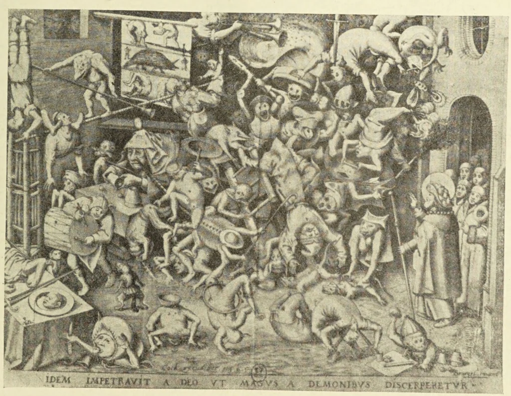 An illustration from Le musée des sorciers : mages et alchemistes / par Grillot de Givry., 1929, leaf 185
