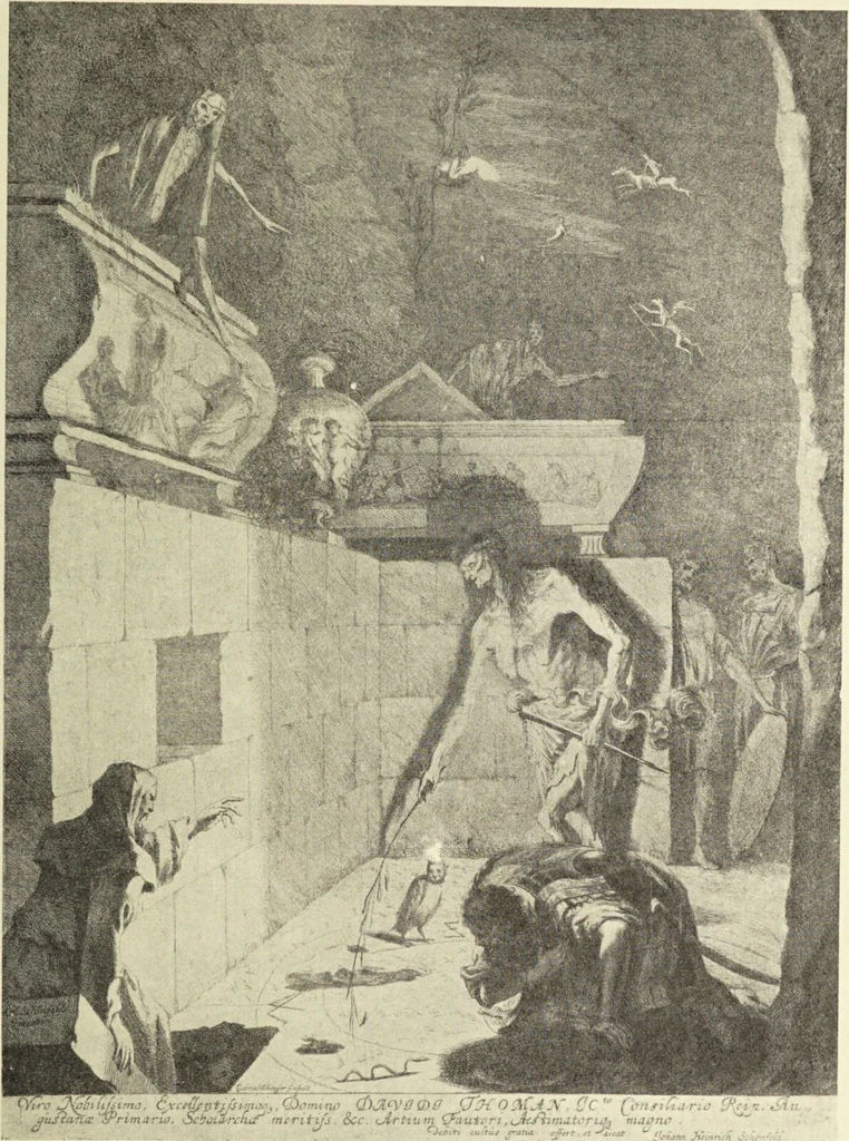 An illustration from Le musée des sorciers : mages et alchemistes / par Grillot de Givry., 1929, leaf 197