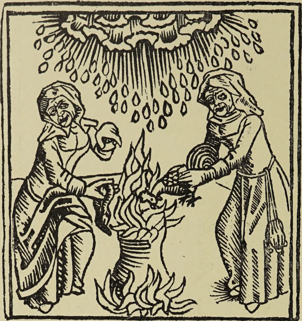 An illustration from Le musée des sorciers : mages et alchemistes / par Grillot de Givry., 1929, leaf 210